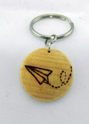 Schlüsselanhänger Papierflieger